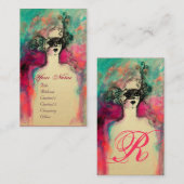 CARTE DE VISITE MONOGRAMME DE CHARME (Devant / Derrière)