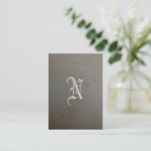 Carte De Visite Monogramme de chaux (Debout devant)