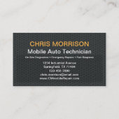 Carte De Visite Monogramme de code QR automatique mobile (Dos)