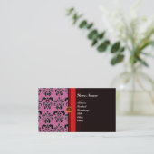 Carte De Visite MONOGRAMME DE DOMMAQUES DE CLASSE noir topaz orang (Debout devant)