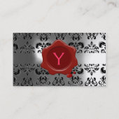 Carte De Visite MONOGRAMME DE DOMMASQUES CIRE blanc (Dos)