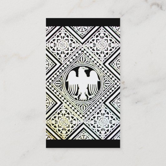 CARTE DE VISITE MONOGRAMME DE DOMMASQUES NOIR ET BLANC ÉLÉGANT D'A (Dos)