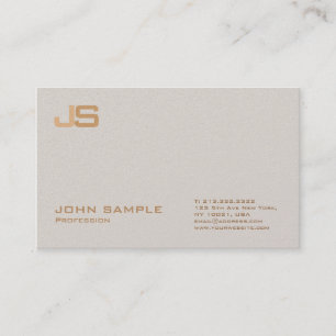 Carte De Visite Monogramme de finition de perles de qualité supéri