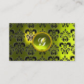 CARTE DE VISITE MONOGRAMME DE GEM DE DAMASK CLASSÉ (Dos)