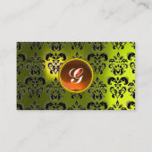 CARTE DE VISITE MONOGRAMME DE GEM DE DAMASK CLASSÉ (Dos)