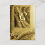 CARTE DE VISITE MONOGRAMME DE LA CORNUCOPIE (Dos)