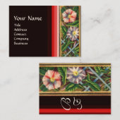 CARTE DE VISITE MONOGRAMME DE LA GLOIRE DU MATIN (Devant / Derrière)