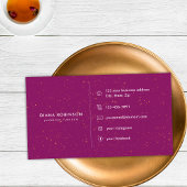 Carte De Visite Monogramme de la lettre initiale de diamant chic A