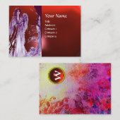 CARTE DE VISITE MONOGRAMME DE LA REINE GUINEVERE (Devant / Derrière)