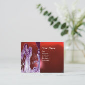 CARTE DE VISITE MONOGRAMME DE LA REINE GUINEVERE (Debout devant)