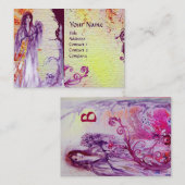 CARTE DE VISITE MONOGRAMME DE LA REINE GUINEVERE (Devant / Derrière)