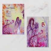 CARTE DE VISITE MONOGRAMME DE LA REINE GUINEVERE (Devant / Derrière)