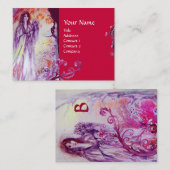 CARTE DE VISITE MONOGRAMME DE LA REINE GUINEVERE (Devant / Derrière)