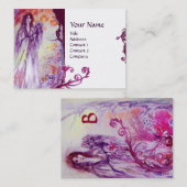 CARTE DE VISITE MONOGRAMME DE LA REINE GUINEVERE (Devant / Derrière)