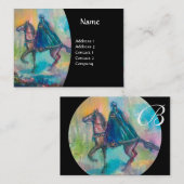 Carte De Visite monogramme de la TENTATION (Devant / Derrière)