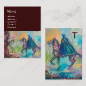 CARTE DE VISITE MONOGRAMME DE LA TENTATION (Devant / Derrière)