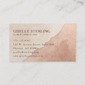 Carte De Visite Monogramme de la Terre moderne Boho Terracotta (Dos)