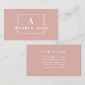 Carte De Visite monogramme de logo (Devant / Derrière)