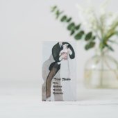 CARTE DE VISITE MONOGRAMME DE MARIAGE ROMANTIQUE ET DE GROUPE (Debout devant)