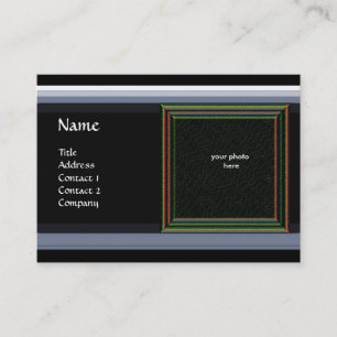 Carte De Visite MONOGRAMME DE MÉMOIRE VIBRANTE Gem gris