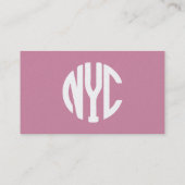 Carte De Visite monogramme de New York (Dos)