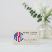 Carte De Visite monogramme de New York (Debout devant)