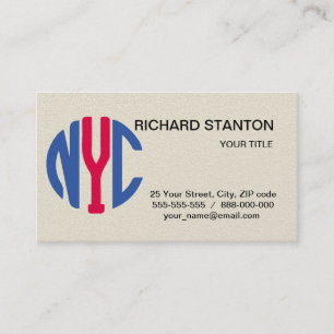 Carte De Visite monogramme de New York