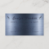 Carte de visite monogramme de notaire mobile moder (Dos)