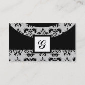 CARTE DE VISITE MONOGRAMME DE PIERRE DE DAMASK GEM3, (Dos)