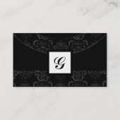CARTE DE VISITE MONOGRAMME DE PIERRE DE DAMASK GEM3, (Dos)