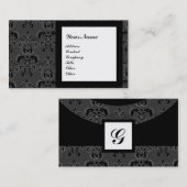 CARTE DE VISITE MONOGRAMME DE PIERRE DE DAMASK GEM3, (Devant / Derrière)