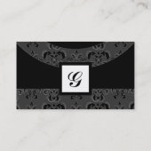 CARTE DE VISITE MONOGRAMME DE PIERRE DE DAMASK GEM3, (Dos)