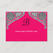 CARTE DE VISITE MONOGRAMME DE RENAISSANCE (Dos)