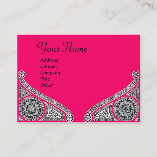 CARTE DE VISITE MONOGRAMME DE RENAISSANCE (Devant)