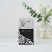 Carte De Visite MONOGRAMME DE RENAISSANCE 3 gris clair (Debout devant)