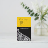 Carte De Visite MONOGRAMME DE RENAISSANCE 3 jaune (Debout devant)