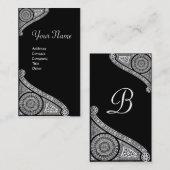 CARTE DE VISITE MONOGRAMME DE RENAISSANCE 4 (Devant / Derrière)