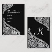 CARTE DE VISITE MONOGRAMME DE RENAISSANCE 4 (Devant / Derrière)