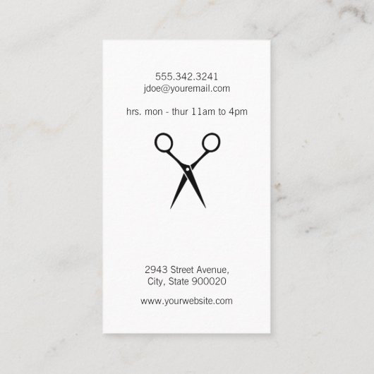 Carte De Visite Monogramme de salons modernes (vert foncé) (Dos)