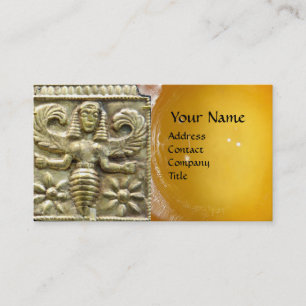 CARTE DE VISITE MONOGRAMME DE SCEAU EN CIRE GREC HONEY BEE GODDESS