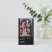 CARTE DE VISITE MONOGRAMME DE SCEAU ROUGE EN CIRE ANTIQUE (Debout devant)