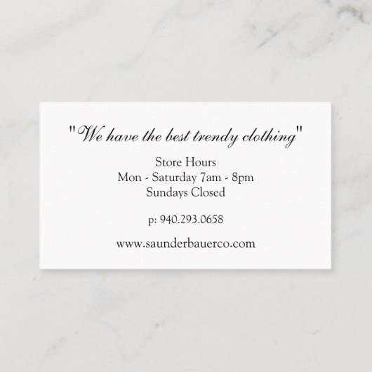 Carte De Visite Monogramme de script | Bulles (Dos)