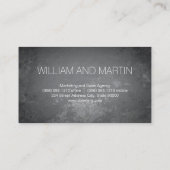 Carte De Visite Monogramme de script / entreprise rustique (Dos)