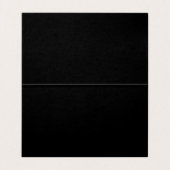 Carte De Visite Monogramme de script moderne noir et gris (Intérieur déplié)