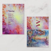 CARTE DE VISITE MONOGRAMME DE SOUVENIRS MAGIQUES (Devant / Derrière)