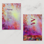 CARTE DE VISITE MONOGRAMME DE SOUVENIRS MAGIQUES (Devant / Derrière)