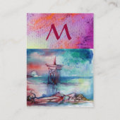 CARTE DE VISITE MONOGRAMME DE SOUVENIRS MAGIQUES (Dos)