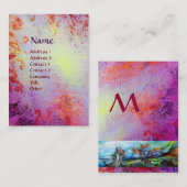 CARTE DE VISITE MONOGRAMME DE SOUVENIRS MAGIQUES (Devant / Derrière)