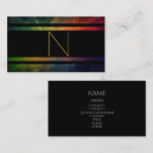 Carte De Visite Monogramme de style (Devant / Derrière)