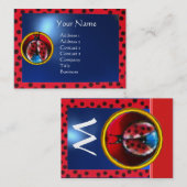 CARTE DE VISITE MONOGRAMME D'ÉCHELLE COLORÉ (Devant / Derrière)